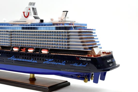 Mein Schiff 3 Cruise Ship Handmade Wooden Passenger Ship Model 44