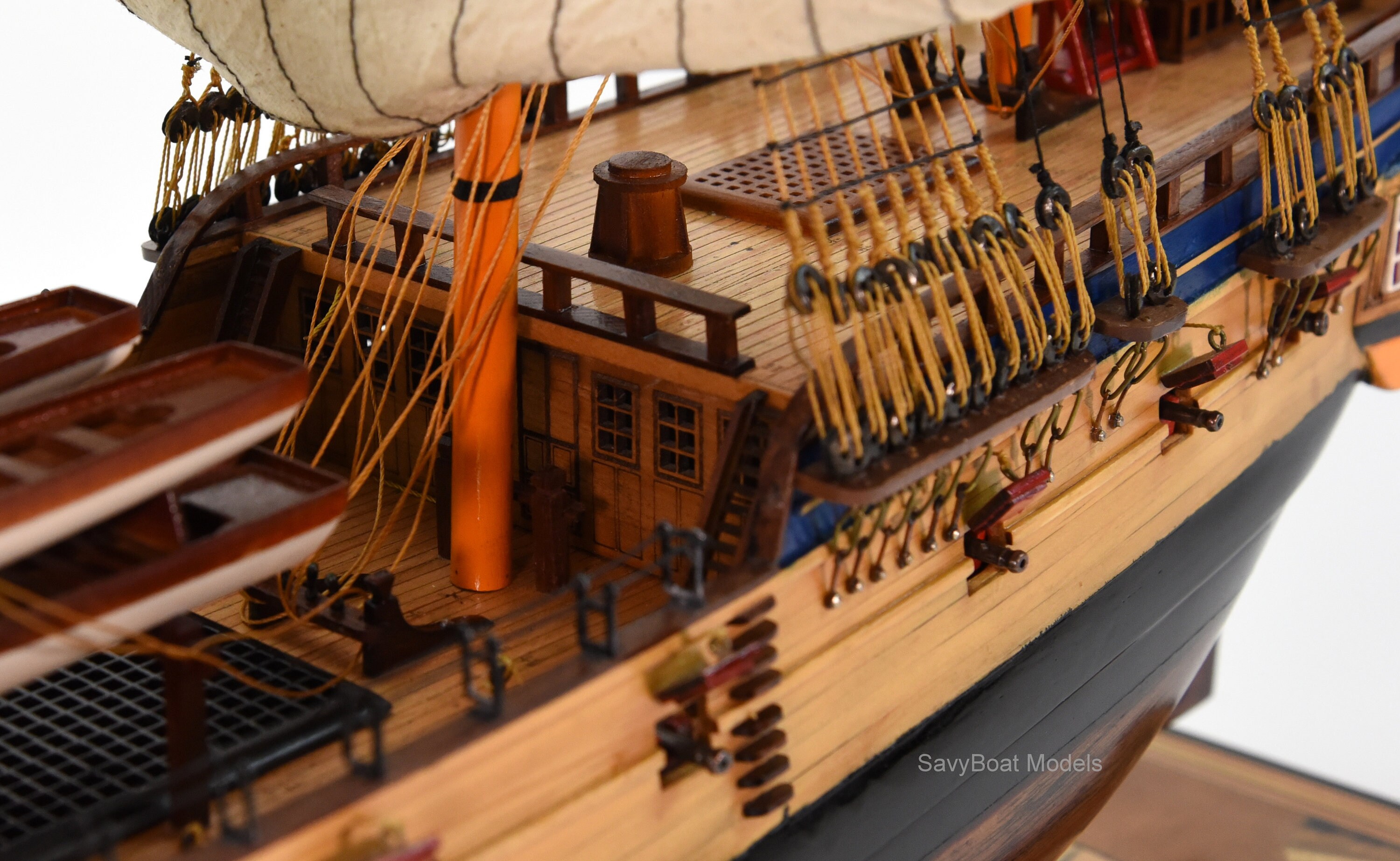 HMS Discovery 1789 Royal Navy Handmade Wooden Tall Ship Model Etsy Canada