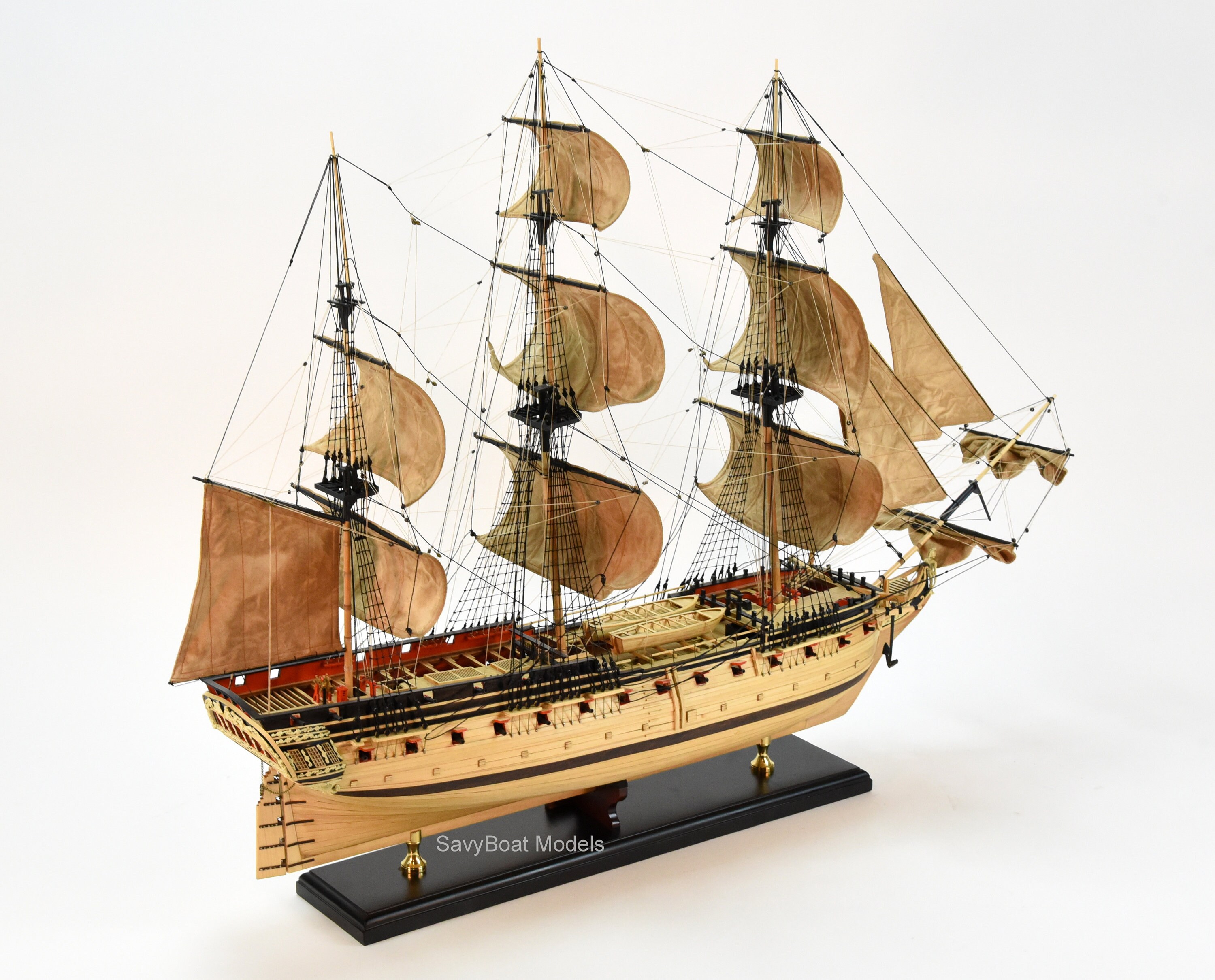USF Confederacy 1778 1/64 Scale Handcrafted Wooden Ship Model Etsy