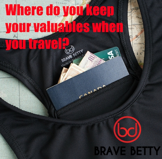 Brave Betty Travel Bra Provides the Security of a Money Belt With