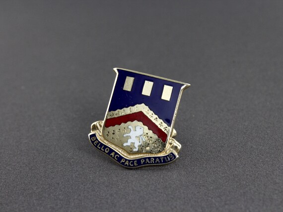 Vintage Swank US Army Unit Crest 112th Engineer Batta… - Gem