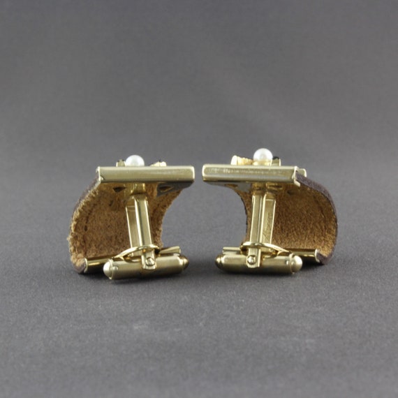 Vintage Anson Golf Clubs And Golf Ball Brown Leather … Gem