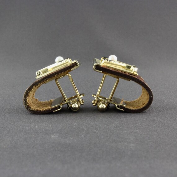 Vintage Anson Golf Clubs And Golf Ball Brown Leather … Gem