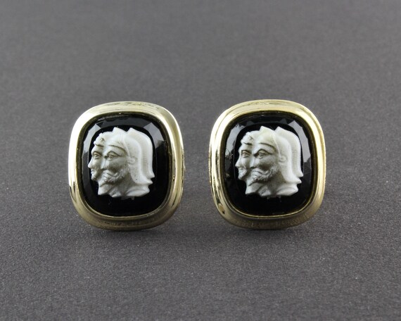 Vintage White Grey And Black Lucite Double Sparta… - image 3