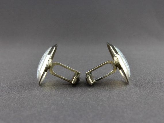 Vintage St Christopher Reverse Painted Cut Crysta… - image 9