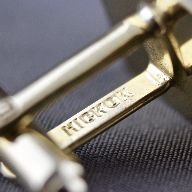 Vintage Old English Font Initial P Cufflinks By Hickok