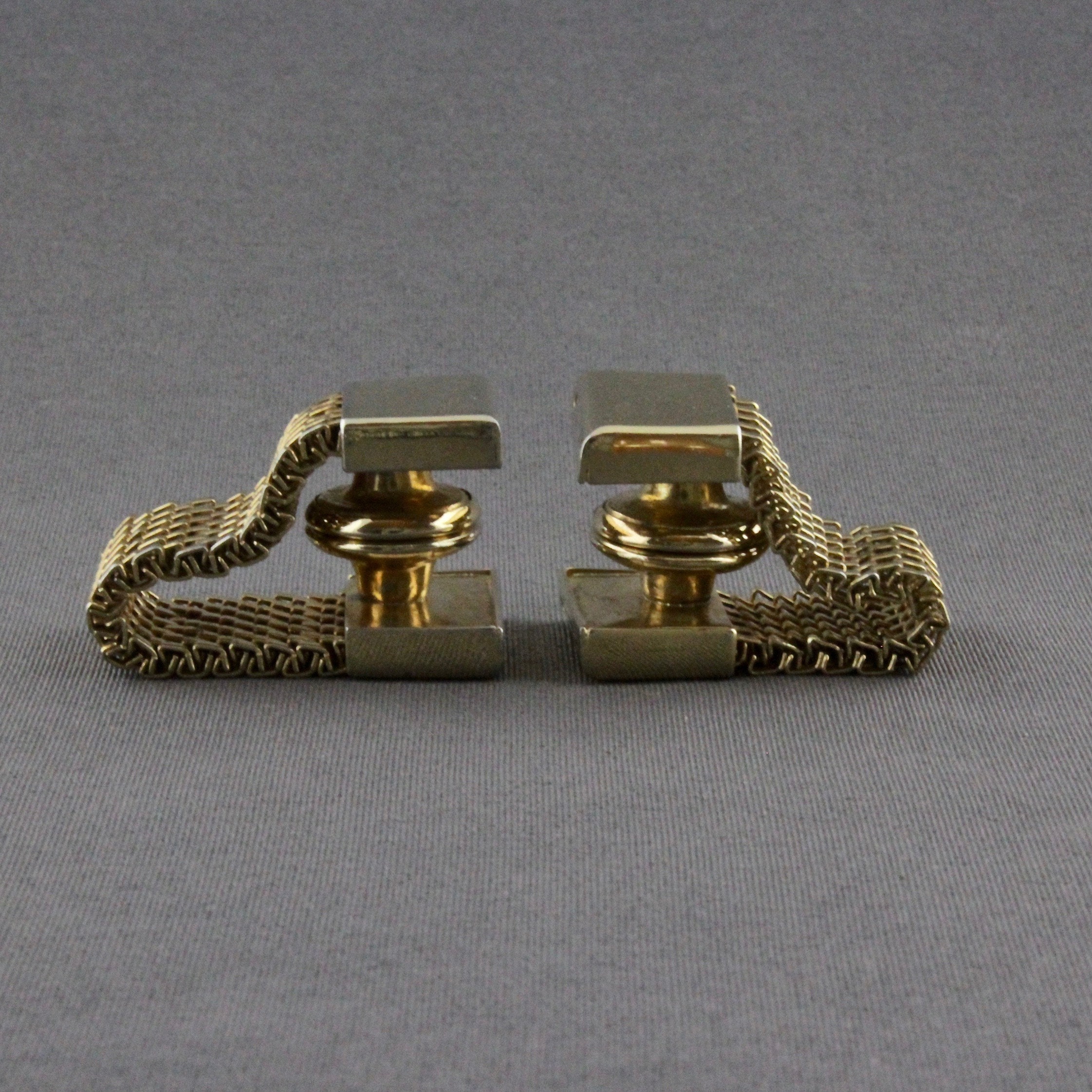 Boutons De Manchette Vintage Swank Or - Forme Ovale, Doré, Pour Homme, Occasion