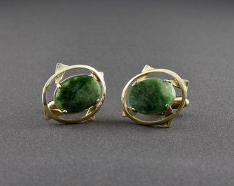 台湾ジュエリー 翡翠カフスボタン＆ネクタイピン オリジナルボックス