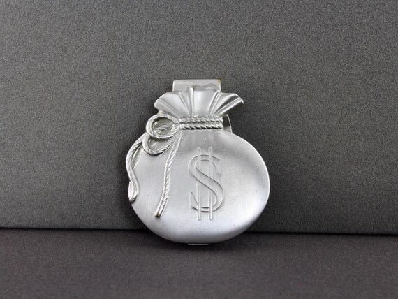 Porte-clés Vintage Anson Années 50 - Signe Dollar, Plaqué Or, États-Unis
