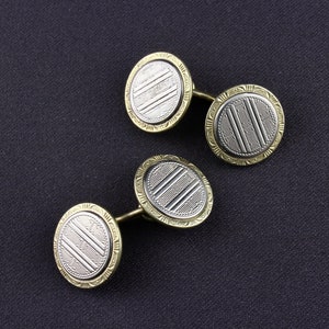 Boutons De Manchette (cufflinks) En Argent Sterling Et émail - Thème Chasseurs - Signés D&T - Occasion