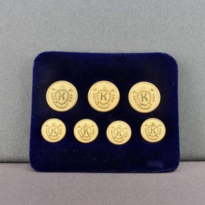 Vintage London Badge & Button Governor’s Cup Golf Set Of 7 Sew On Buttons