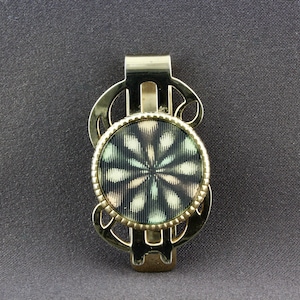 Vintage Flicker Style Dollar Sign Slide Fold Over Style Money Clip