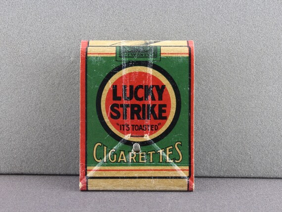 Vintage 1930s Lucky Strike Cigarettes Matchbook Safety Razor Made