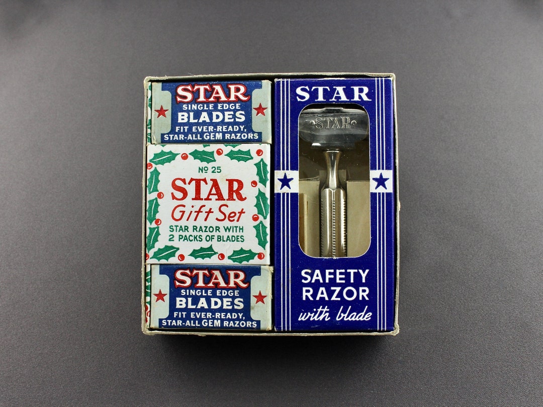 Vintage 1930s #25 Star Gift Set SE Safety Razor and Blades Original ...