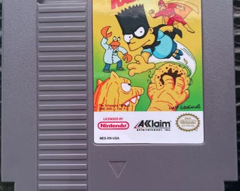 Los Simpson: Bartman conoce al hombre radiactivo - NES Nintendo - 1992