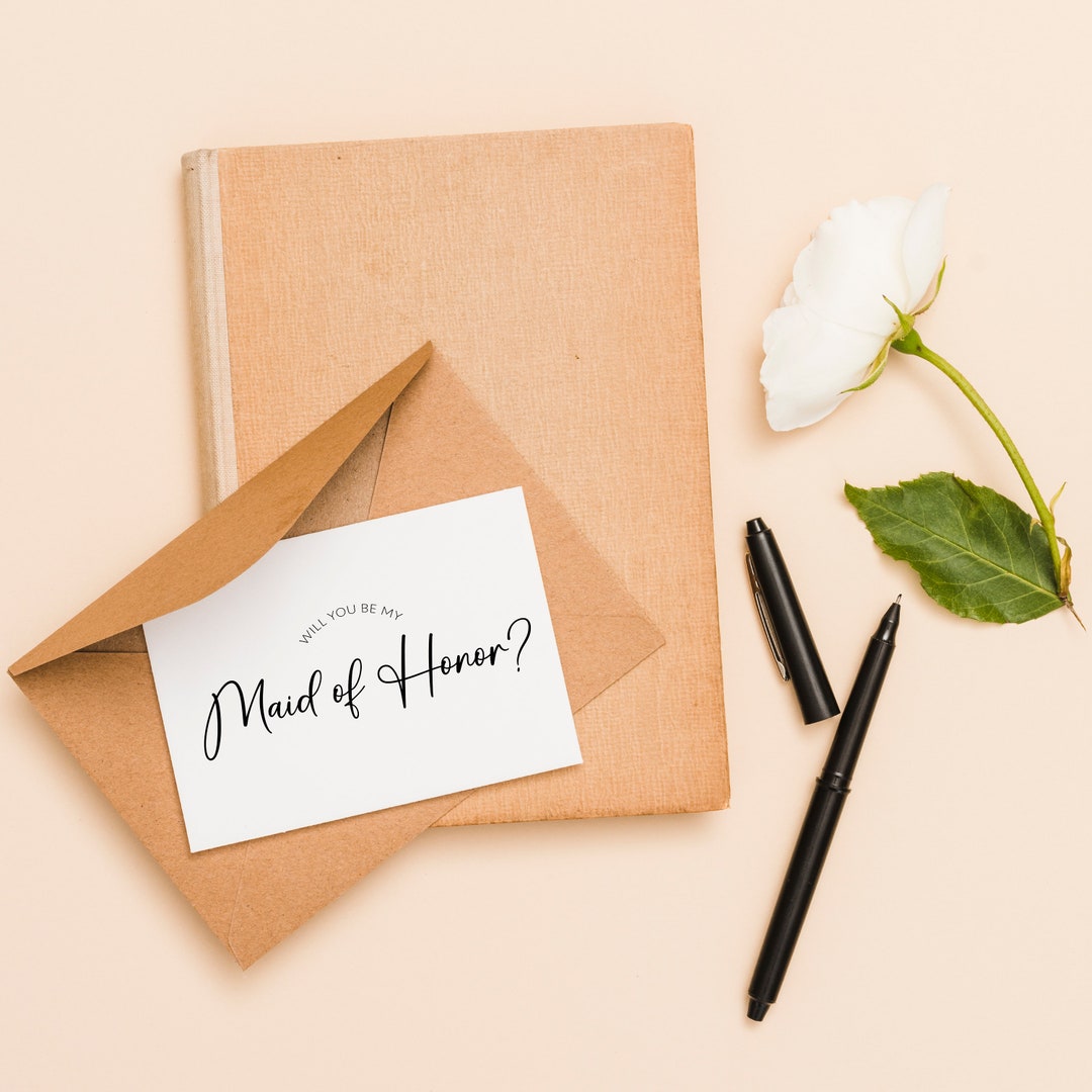 4x6 Maid of Honor Proposal Card Maid of Honor Proposal Idea Maid of ...