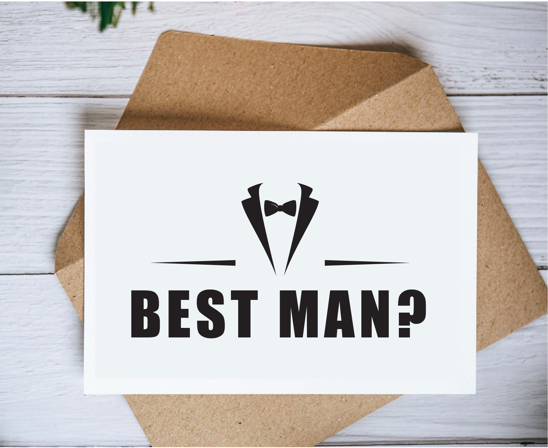 Produktbild von Wedding Proposal Beer Bottle Sticker - Will You Be My Best Man/Usher/Groomsman - Funny Prank 2-Pack