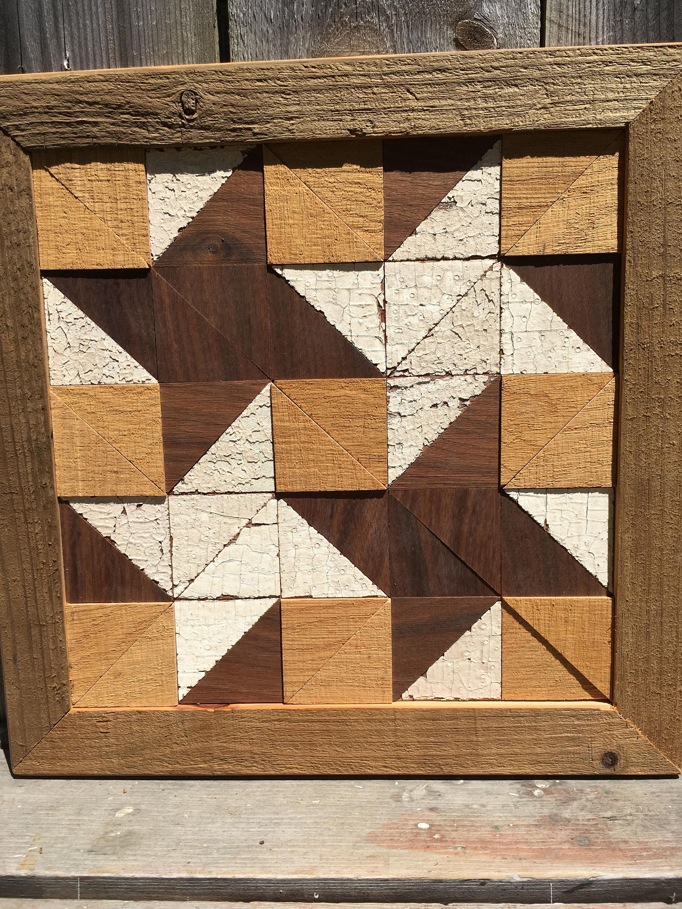 Milky Way quilt block recycled barn wood upcycle wood Etsy