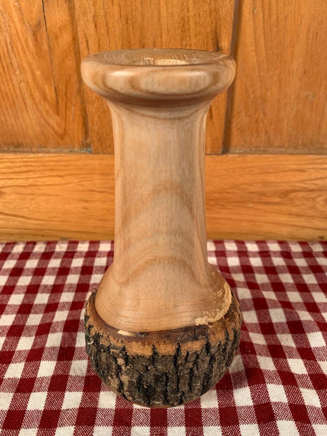 Hand turned reclaimed ash wood weed pot twig vase handmade one Etsy