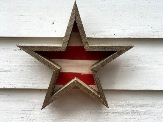 Smaller size Americana rustic star pallet wood reclaimed