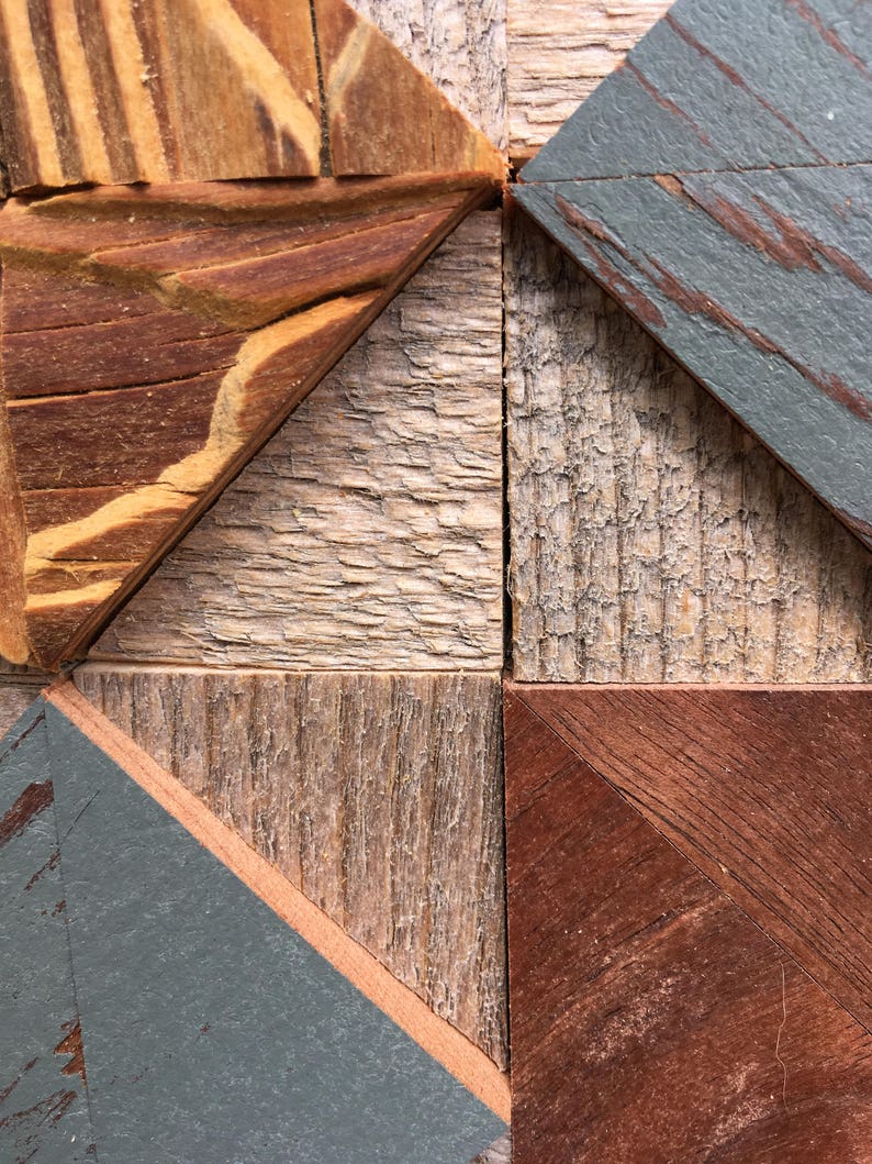 Sawtooth Quilt Block Recycled Barn Wood Upcycle Wood Etsy