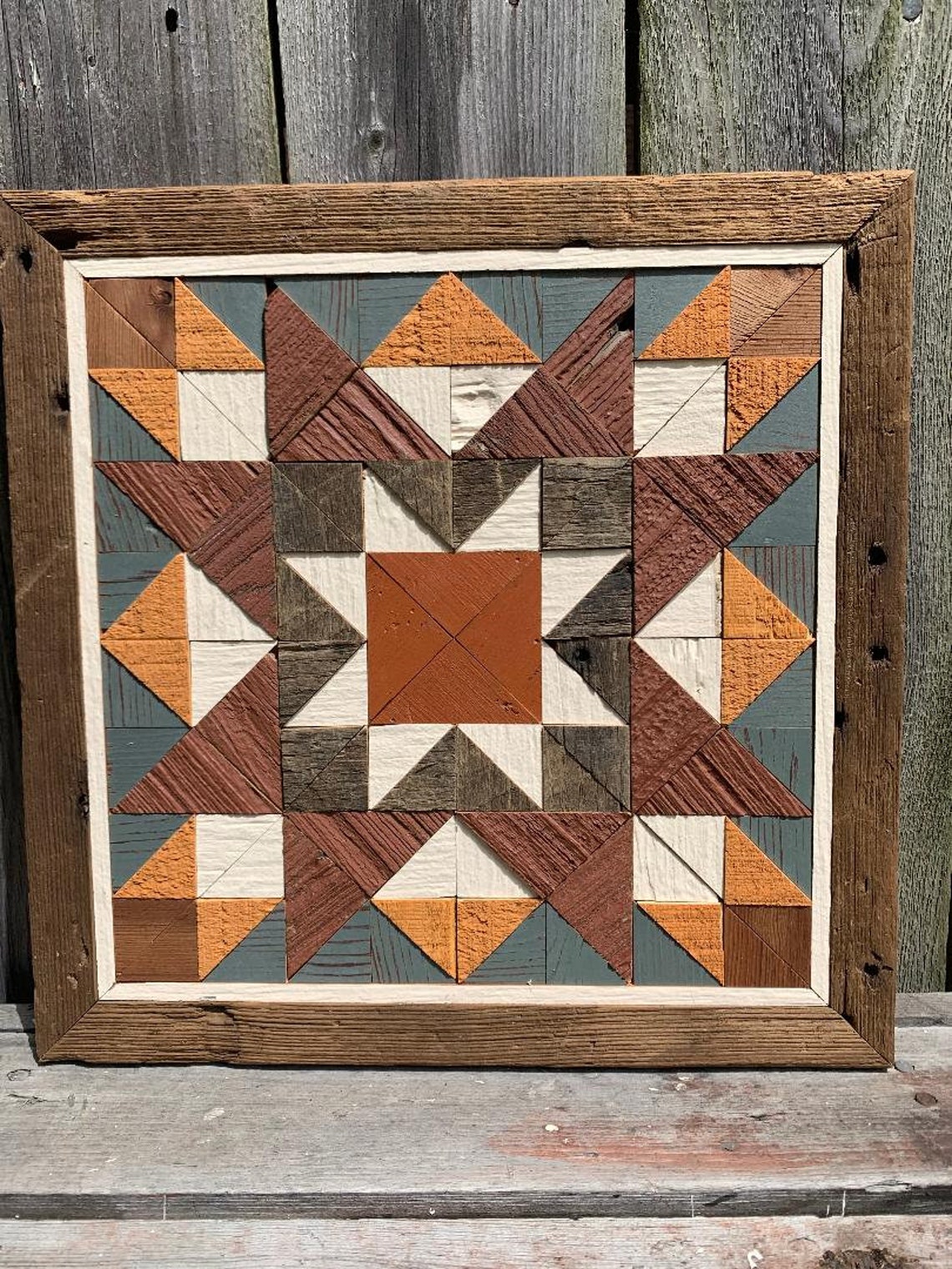 Early Riser quilt block recycled barn wood upcycle wood Etsy