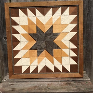 Summer star quilt block, recycled barn wood, upcycle wood, historic boards, reclaimed pallet wood, handmade wall art. rustic, primitive