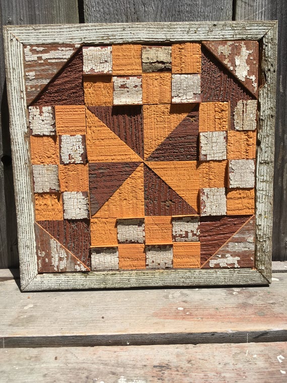 Star Quilt Block Recycled Barn Wood Upcycle Wood Historic Etsy
