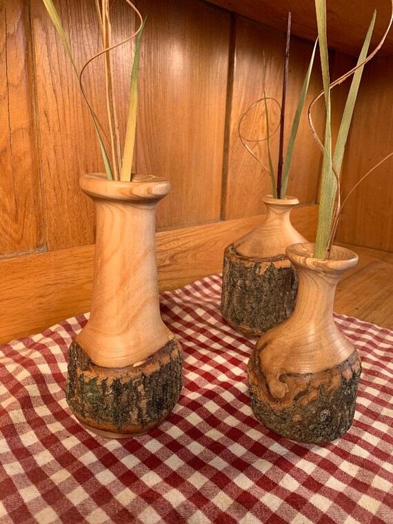 Hand Turned Reclaimed Ash Wood Weed Pot Twig Vase Handmade One Of A Kind Upcycled Vases Home Living Delage Com Br