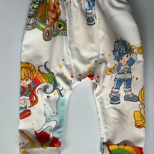 18-24 Month Vintage Rainbow Brite fabric 1983 baby jogger pants image 4