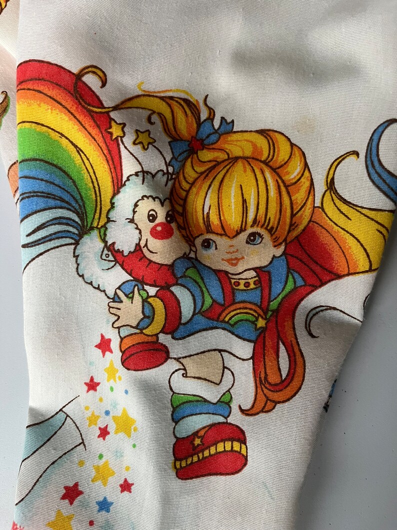 18-24 Month Vintage Rainbow Brite fabric 1983 baby jogger pants image 7