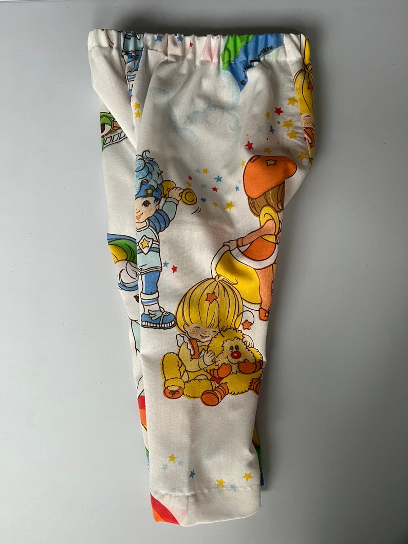 18-24 Month Vintage Rainbow Brite fabric 1983 baby jogger pants image 6