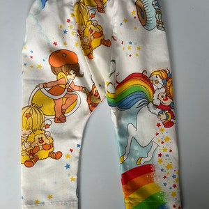 18-24 Month Vintage Rainbow Brite fabric 1983 baby jogger pants image 2