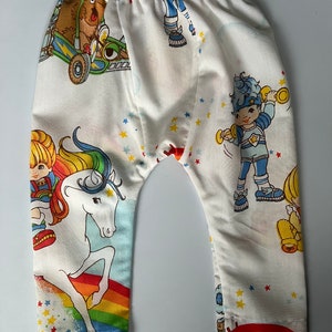 18-24 Month Vintage Rainbow Brite fabric 1983 baby jogger pants image 1