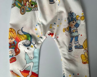 18-24 Month Vintage Rainbow Brite fabric (1983) baby jogger pants