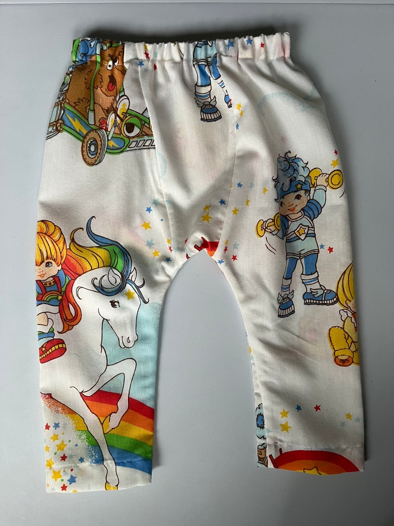 18-24 Month Vintage Rainbow Brite fabric 1983 baby jogger pants image 1