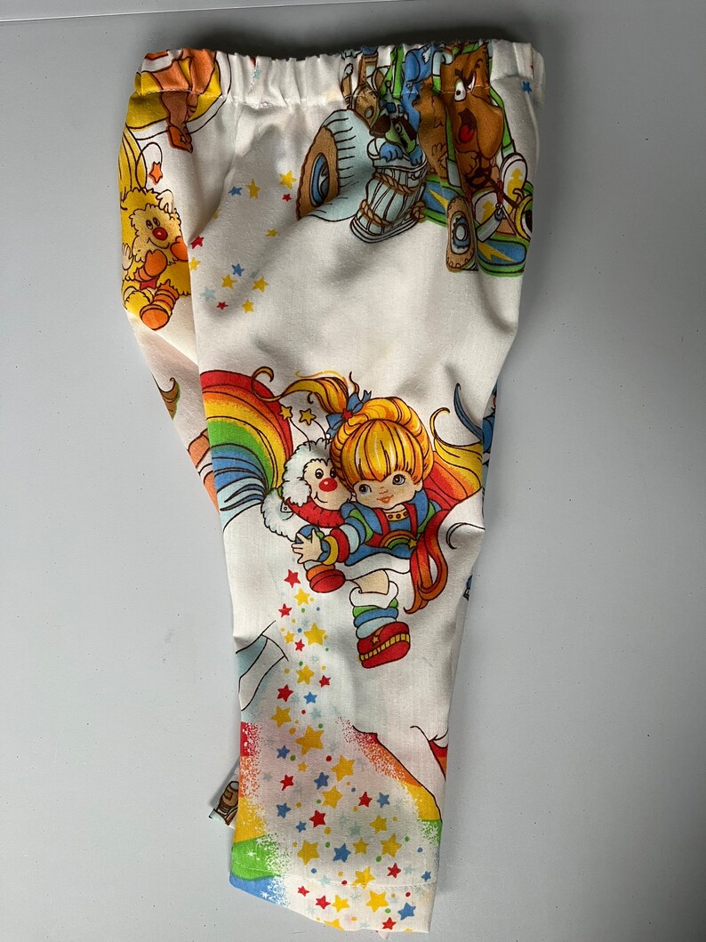 18-24 Month Vintage Rainbow Brite fabric 1983 baby jogger pants image 5