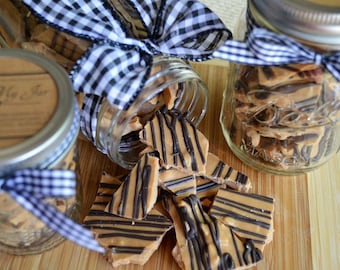 Peanut Butter Bark (2 oz) - Mason Jar Gift