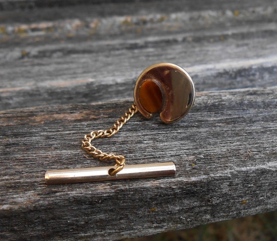 tiger eye tie tack