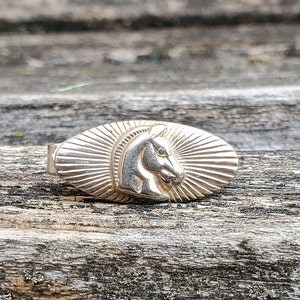 Vintage Horse Tie Clip. Country Wedding Gift, Equestrian Gift. Groomsmen, Anniversary, Groom Gift