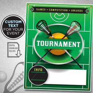 Lacrosse - Lacrosse Theme - Lacrosse Birthday Invitation – Lacrosse Party - Lacrosse Flyer – Lacrosse Tournament – Custom Digital Download