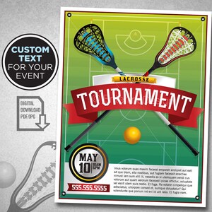 Lacrosse - Lacrosse Theme - Template – Lacrosse Sticks – Lacrosse Party - Lacrosse Flyer – Lacrosse Tournament – Custom Digital Download