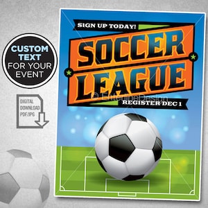 Soccer Tournament - Soccer Theme - Soccer Birthday Invitation – Soccer Party - Soccer Flyer – Invitation Custom Digital Download
