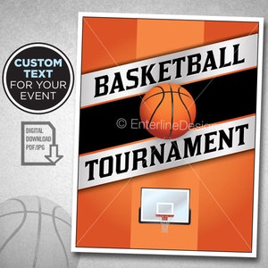 Basketball Tournament - Basketball Theme - Basketball Birthday Invitation – Basketball Party - Basketball Flyer – Invitation Custom Download