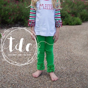 Girls Ruffle Leggings