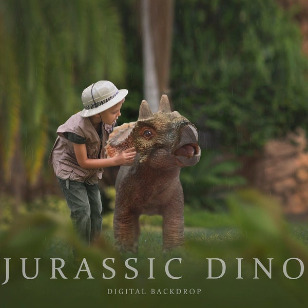 Jurassic Dino Digital Backdrop
