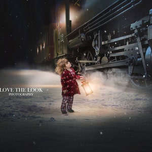 POLAR EXPRESS BELIEVE Digital Backdrop