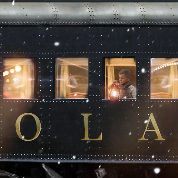 Polar Train Digital Backdrop