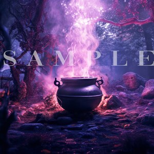 Witches Cauldron Digital Backdrop