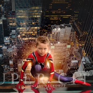 Super City Digital Backdrop